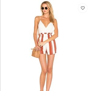 MINKPINK Stripe Paper Bag Shorts